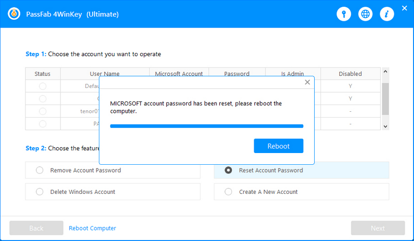 microsoft account password changed
