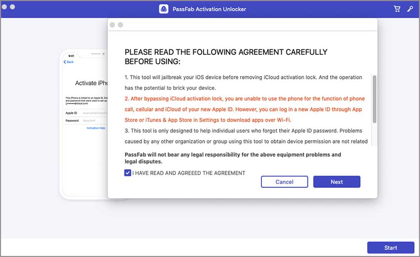 passfab activation unlocker agreement