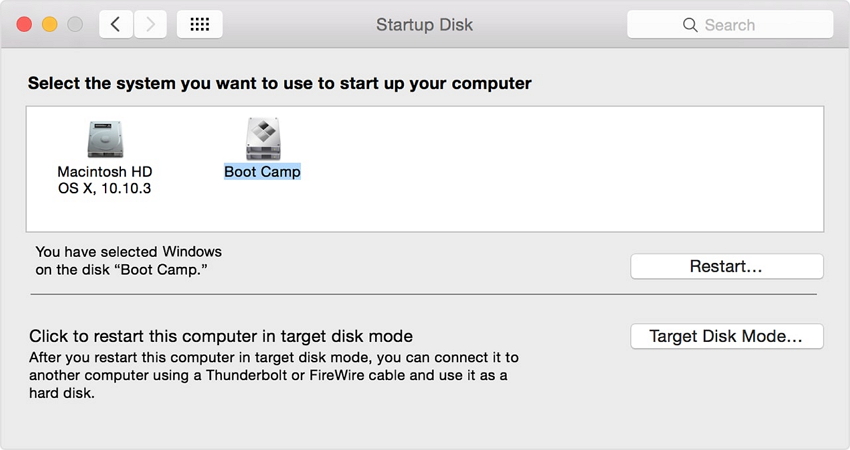 how to run bootcamp on external hard drive
