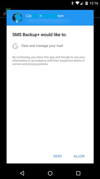 iphone sms backup gmail