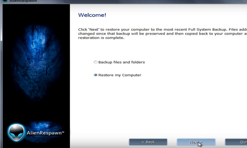 how to reformat windows 10 alienware desktop