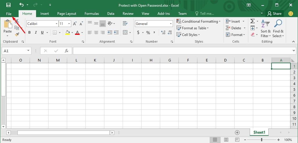 how do you password protect an excel document