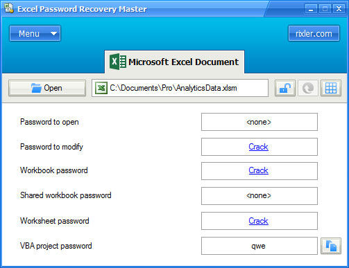 excel password recovery tool for mac