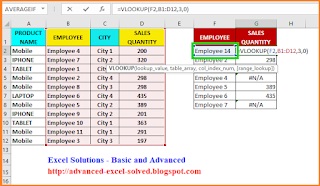 how to use vlookup in excel to solve