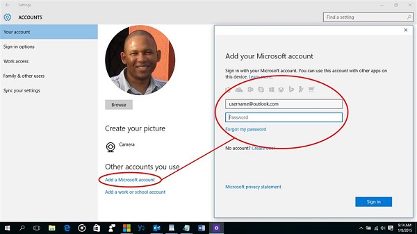 microsoft account profile picture keeps changing to another accounts