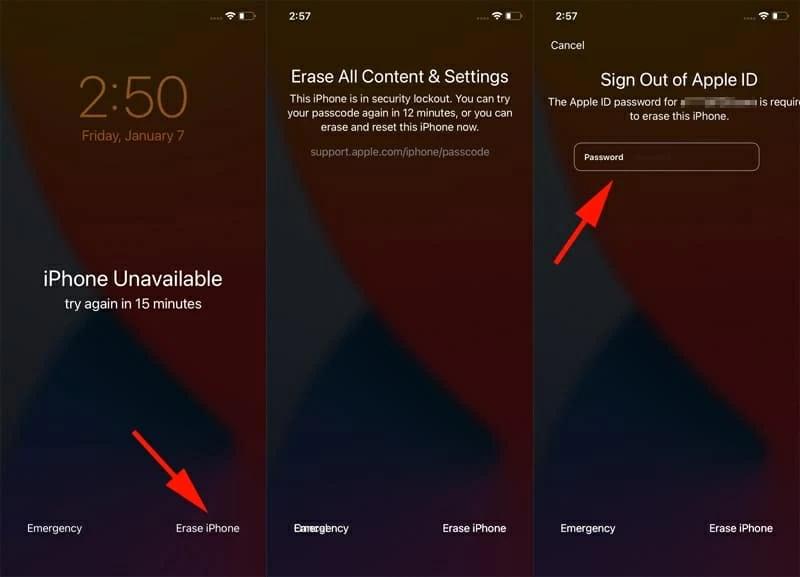 how to reset iphone 15 pro max without passcode