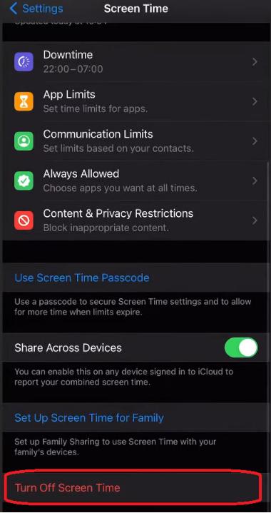 How Do I Turn Off Screen Time