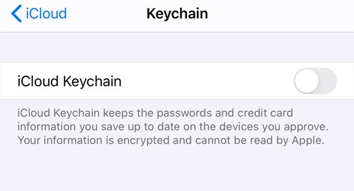 keychain access on iphone