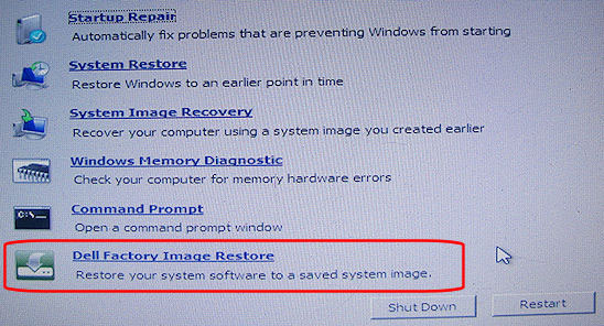 factory reset laptop windows 10