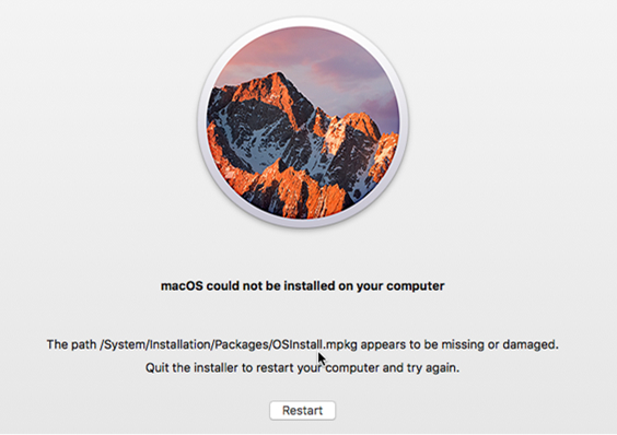 Mac os could not be installed on your computer что делать