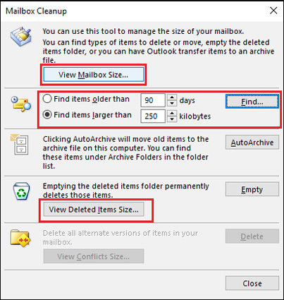 how to remove archive folder from outlook