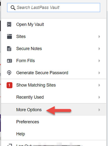 lastpass export to csv