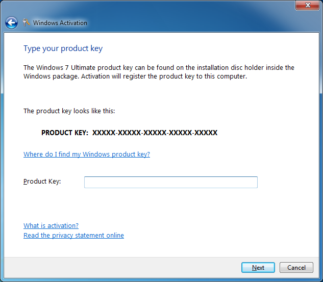 where to find activation key for windows 7