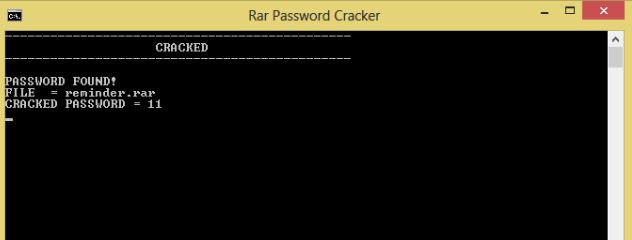 how to remove rar password using notepad