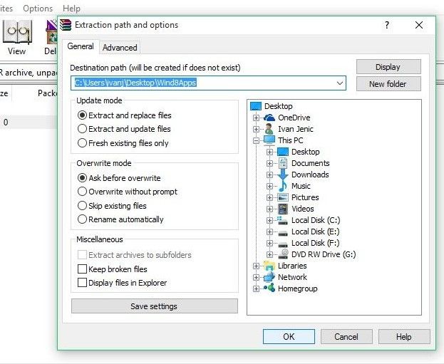 getting into winrar archive without password