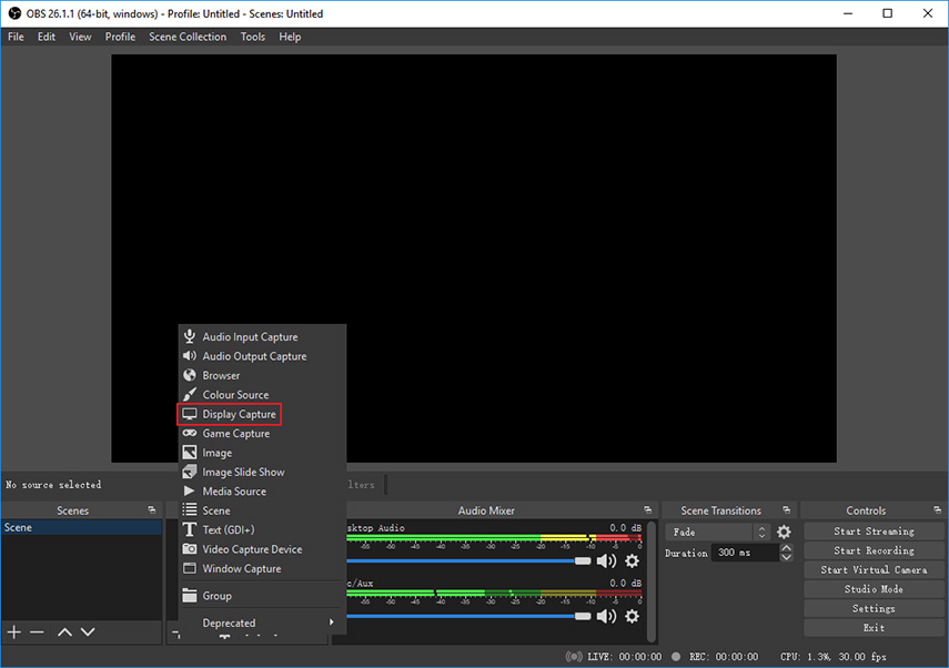 obs not showing preview on windows