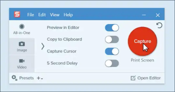 snagit mac record video with only output audio