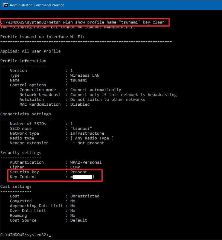 Type command. Netsh Windows. Cmd WIFI password. Netsh WLAN show profiles name имя_вайфай_сети Key Clear. Netsh WLAN show profiles.