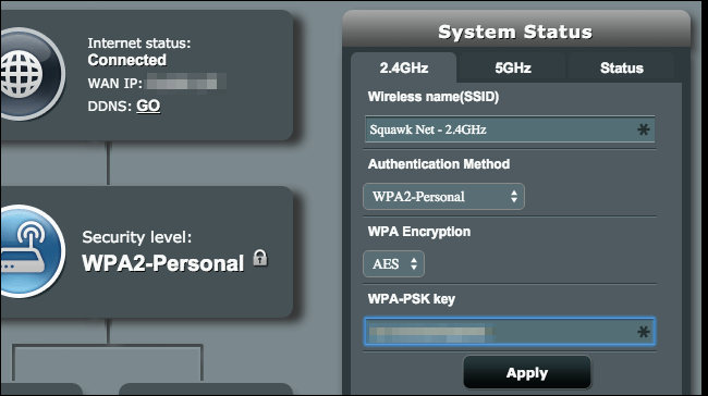 router web interface