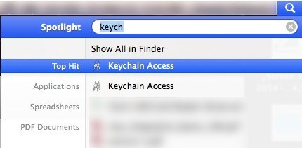 keychain access