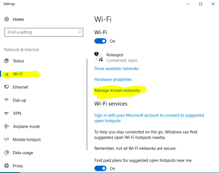 how to savd wifi security key windows 10 pro