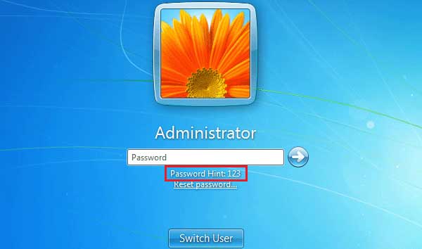 does putting in a wrong windows password factory reset