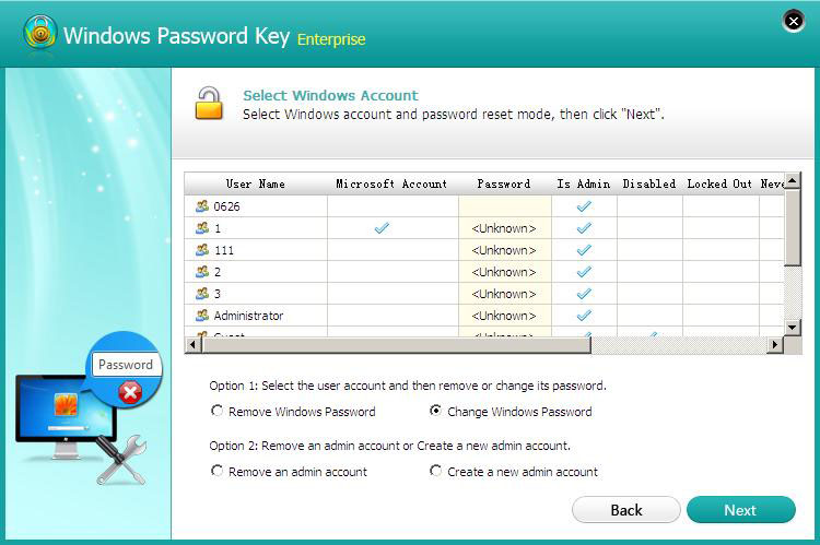 windows 7 password remover usb boot
