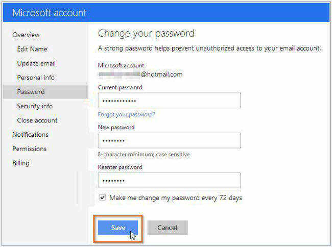 how to change my microsoft account email address