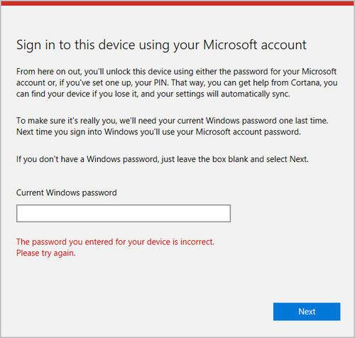 How To Solve Enter Current Windows Password Issue