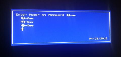 t460s power on password factory reset