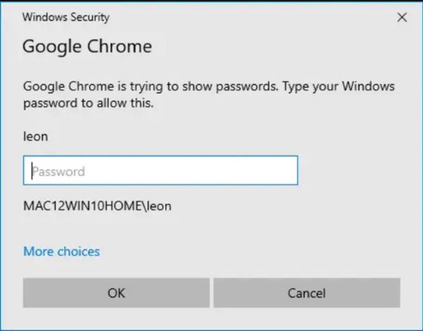 chrome for mac remeber windows passwords