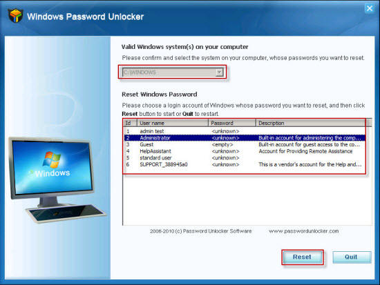 windows password key full