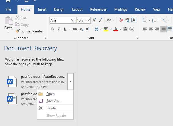 mac os x word document recovery